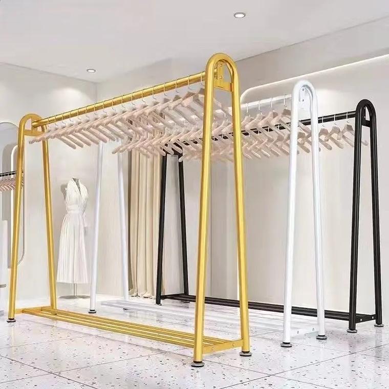 商場商用與居家晾曬的得力助手 加粗落地立式衣帽架