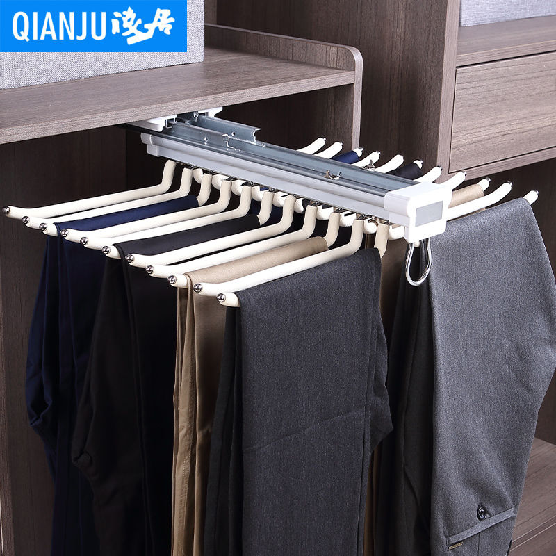 伸縮褲架衣柜 多功能褲抽架，優(yōu)化家居收納空間