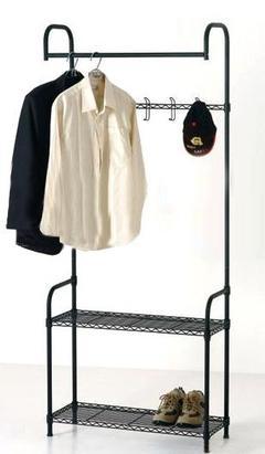 多功能鞋架衣帽架組合設計
