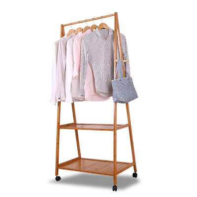 衣帽間的點(diǎn)睛之筆 現(xiàn)代簡(jiǎn)約楠竹落地衣帽架